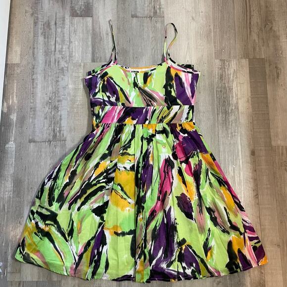 Mac & Jac Multicolored Spaghetti Strap Dress size M. - Picture 9 of 15